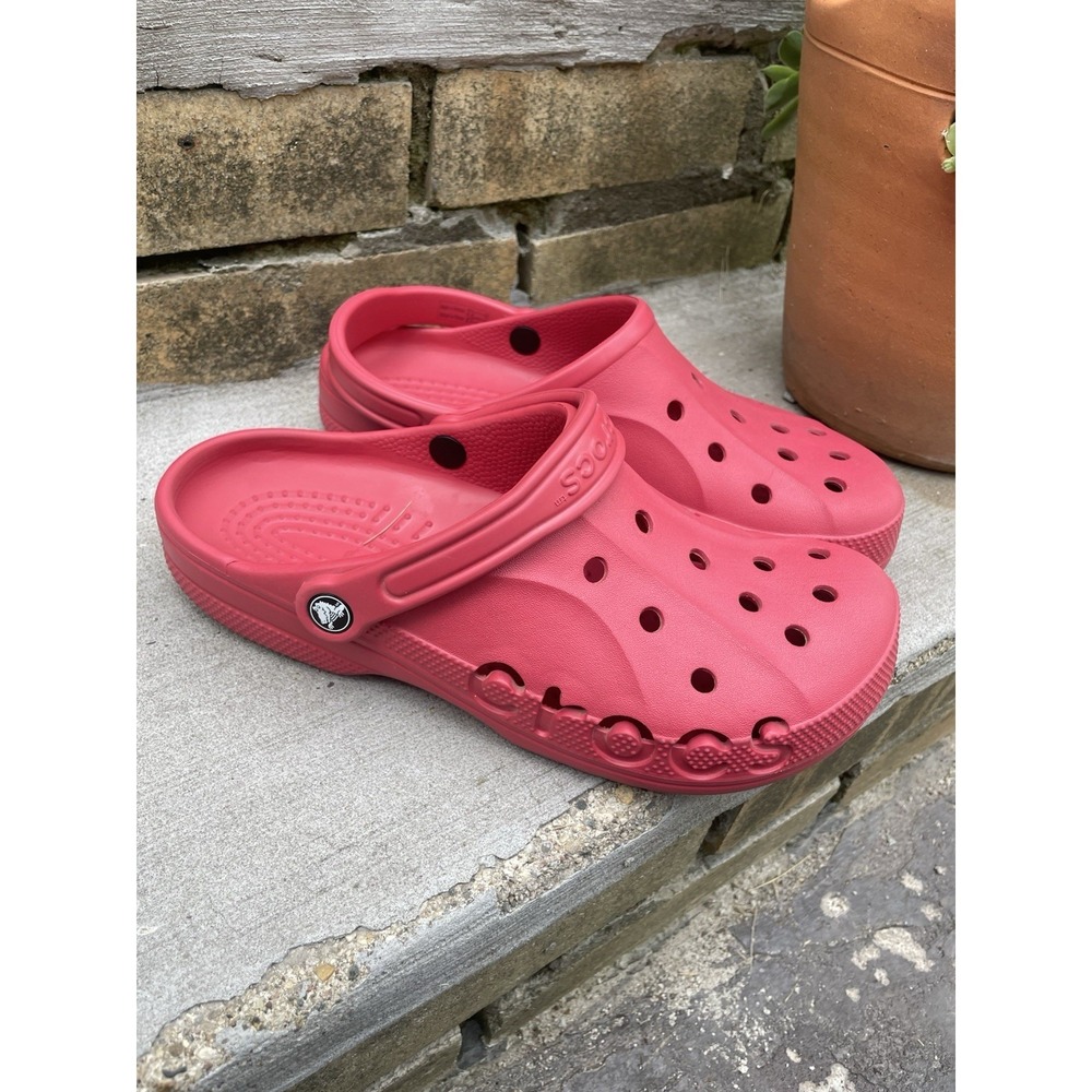 Crocs Unisex Adult‎ Classic Baya Comfort Clogs Pepper Red Size M 9, W 11